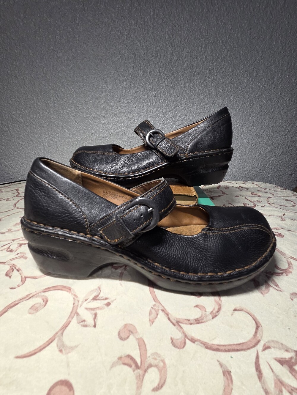 Great Nothwest Women's Sz. 11 Black Leather Mary Jane Shoe Mississippi 2.5" heel